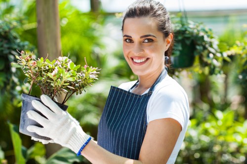 Recycling and composting materials separated during garden maintenance in Brunswick Park