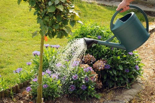Risk assessment being completed before gardening work in Brunswick Park